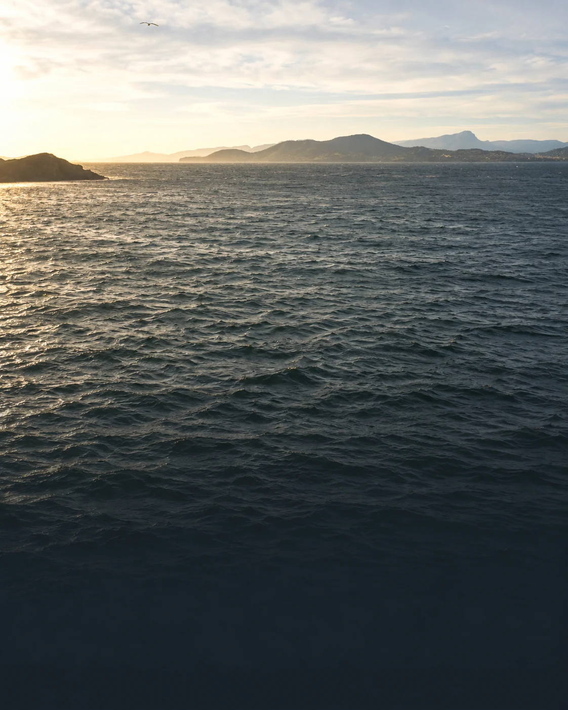 La mer et les reliefs de Hyères