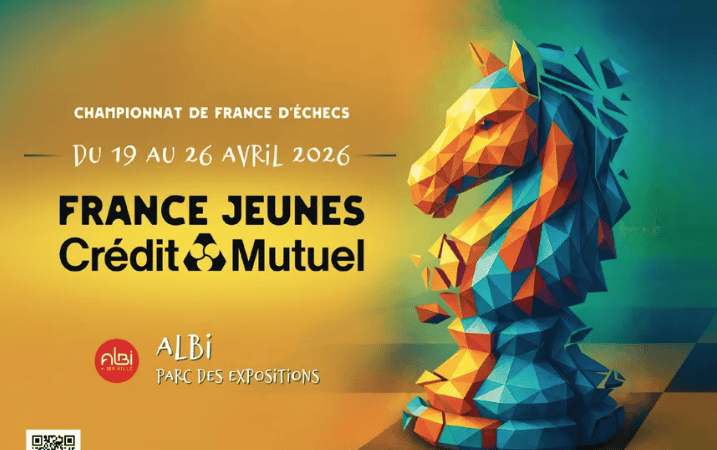Affiche du championnat de France jeunes d'échecs 2026