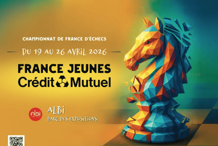 Affiche du championnat de France jeunes d'échecs 2026