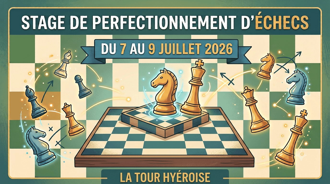 Stage d'échecs juillet 2026 à Hyères