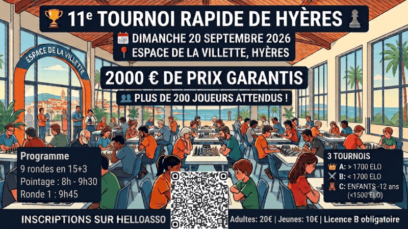 Tournoi rapide de hyeres septembre 2026